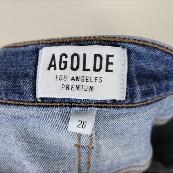 Agolde Sophie High Rise Cropped Discretion Skinny Jeans - Picture 7 of 9